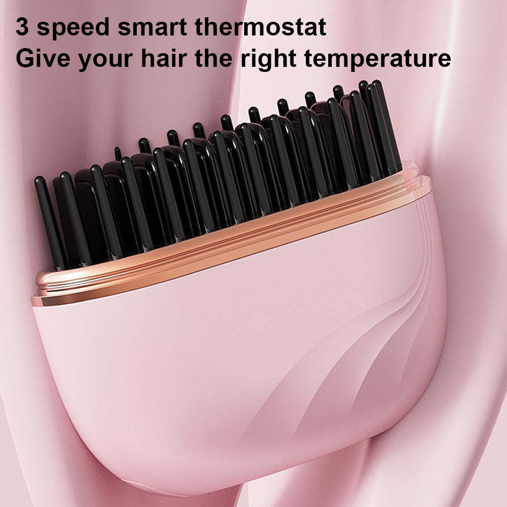 Hair Care Long Hair - Беспроводная расческа-выпрямитель для волос с зарядкой,