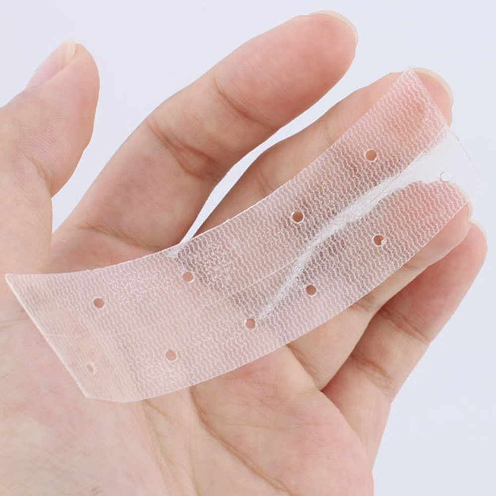 Hair Extension Tape In - 36/72 шт. черная двусторонняя лента 7,6