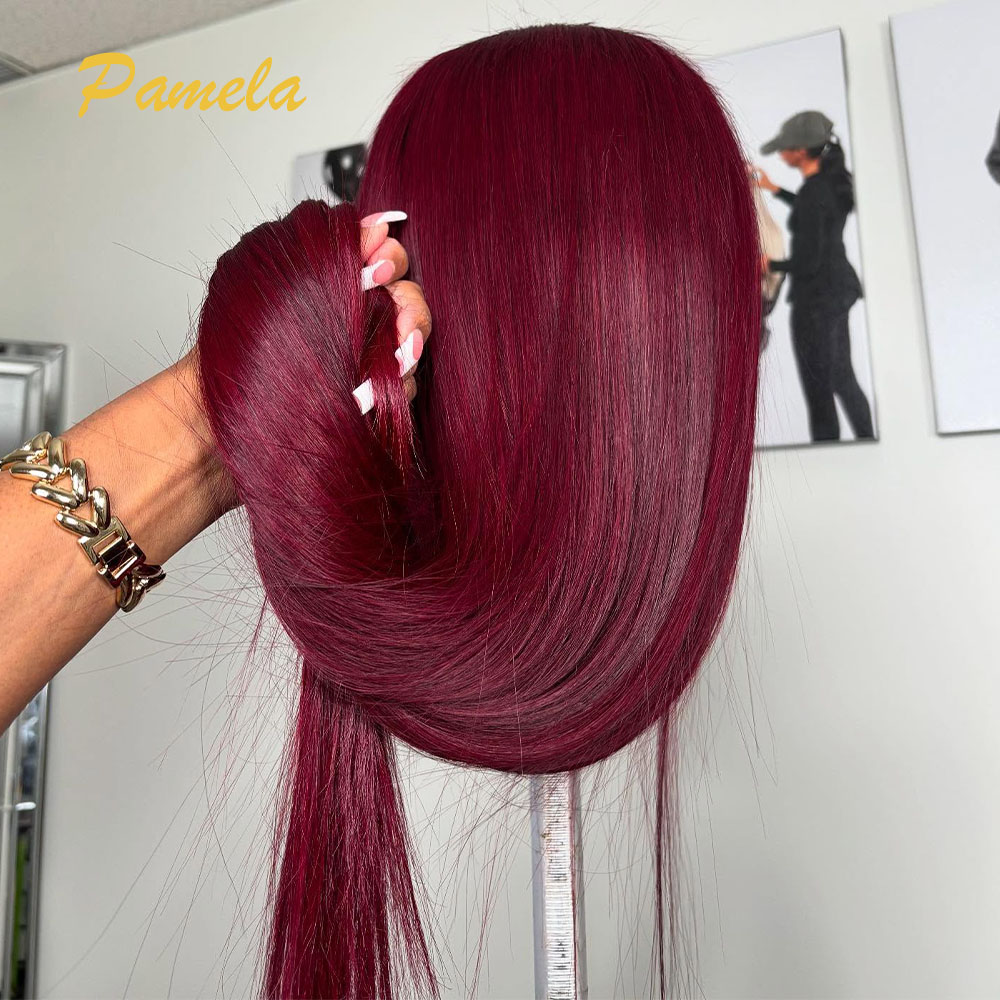 Супер двойной рисунок бордовог – обзор и цена Lace Front Wig