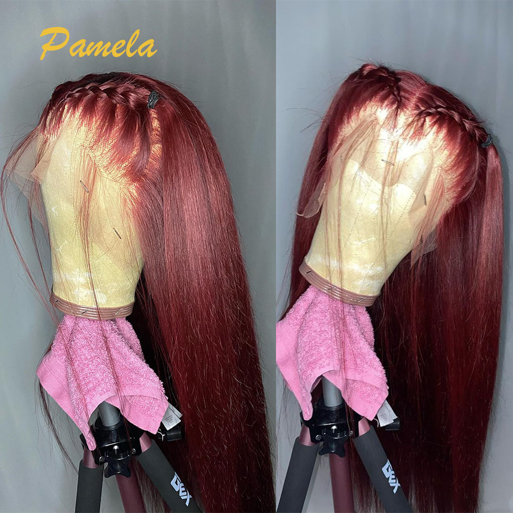 Супер двойной рисунок бордовог – обзор и цена Lace Front Wig