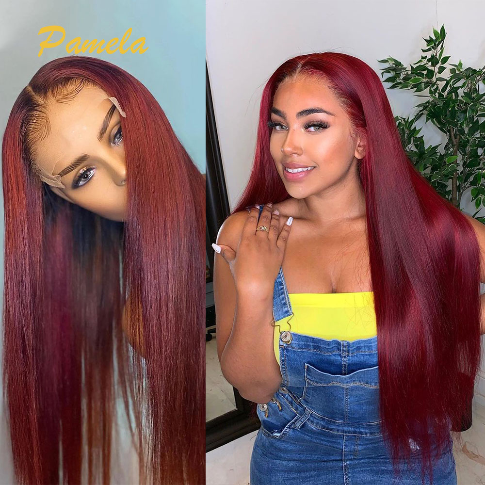 Супер двойной рисунок бордовог – обзор и цена Lace Front Wig