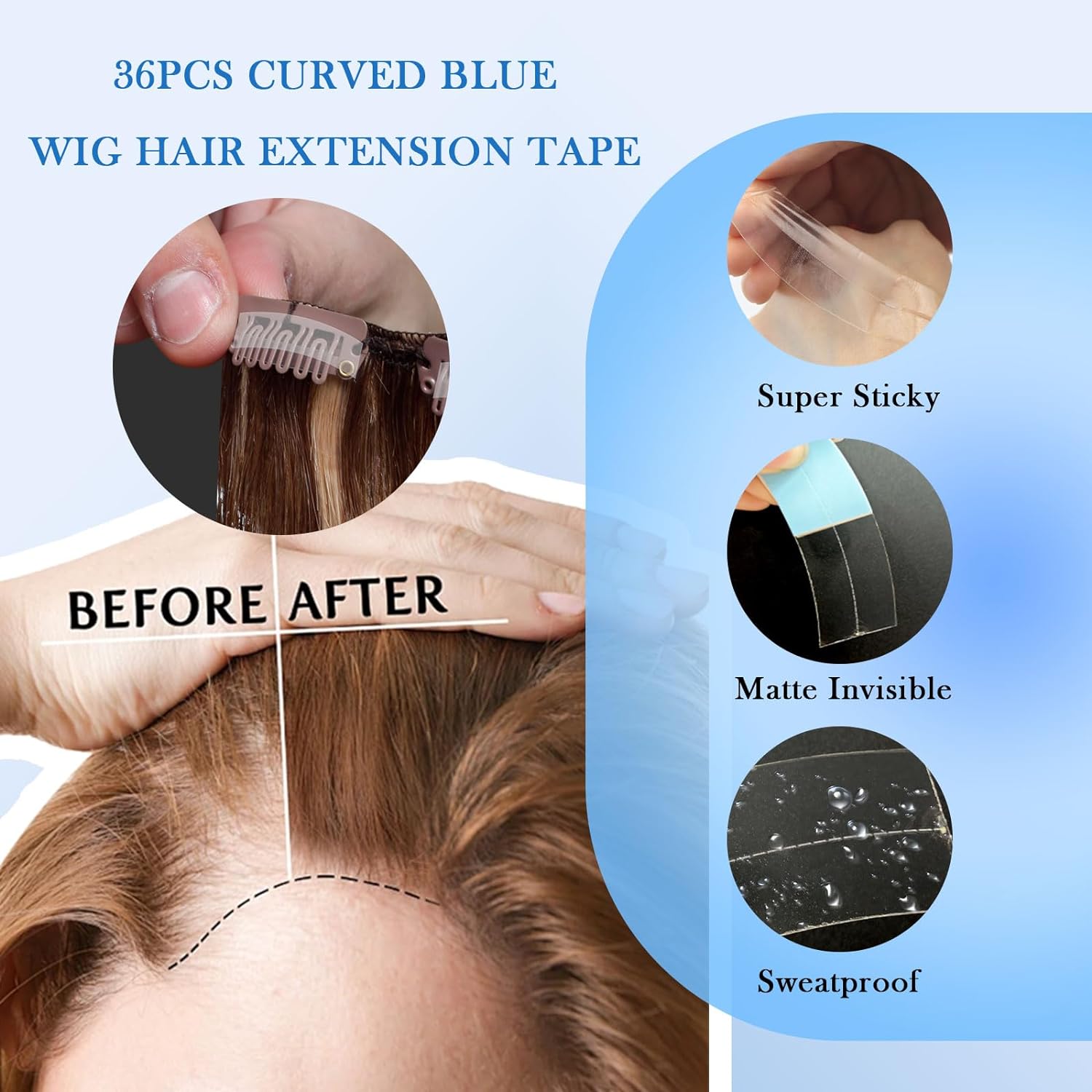 36 шт./лот Supertape водостойк – обзор и цена Hair Care Kit