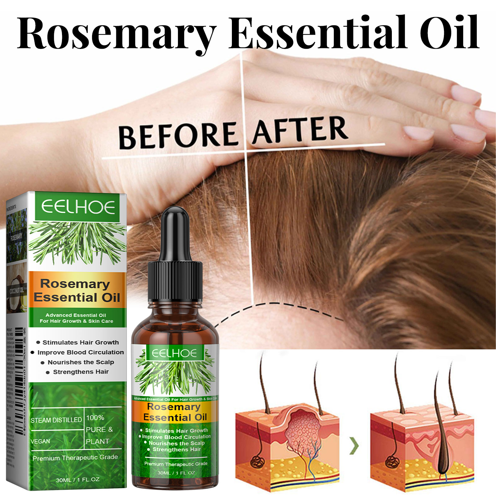 Сыворотка для роста волос, наб – обзор и цена Hair Care Essential Oil Atomizing