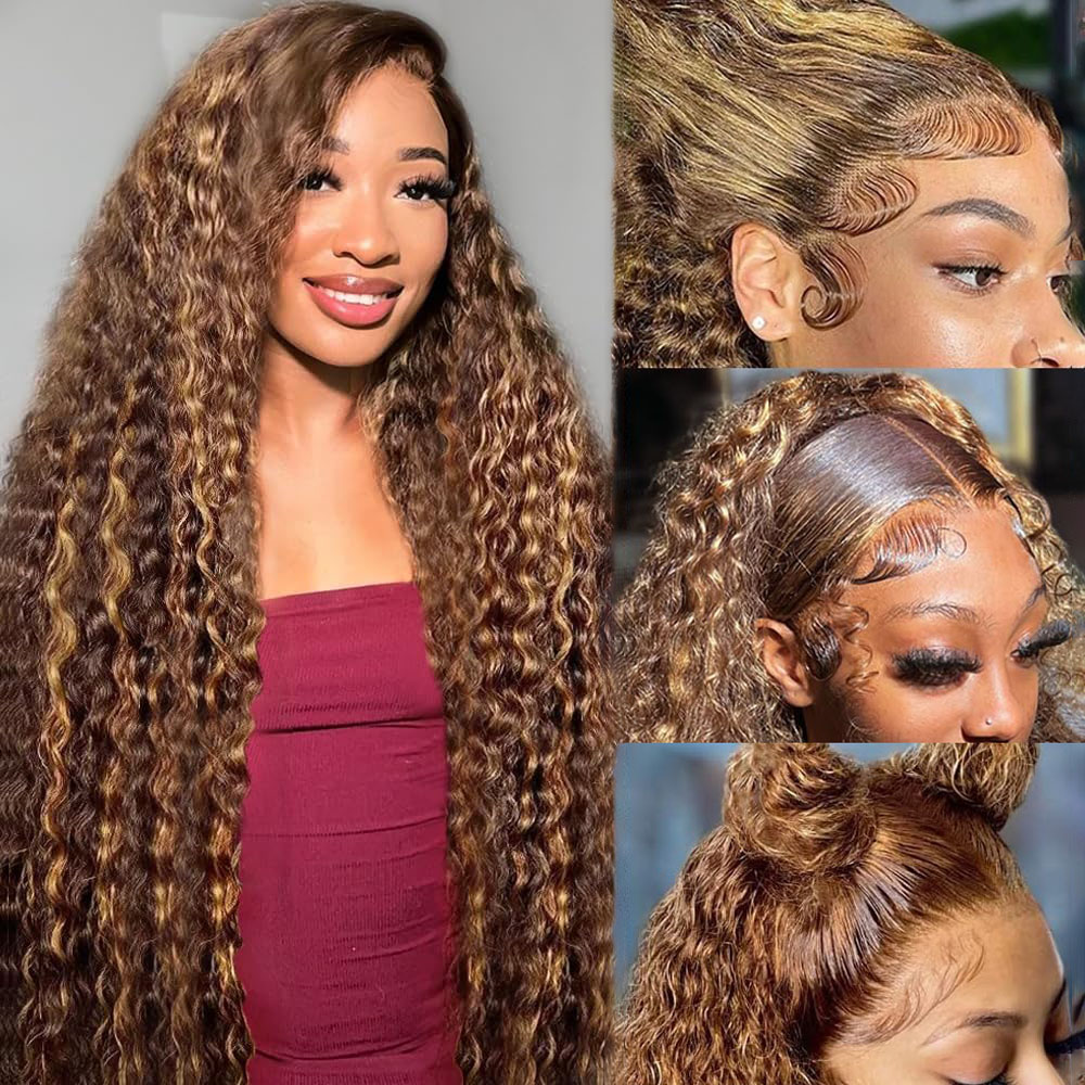 36-дюймовые глубокие волны P4/ – обзор и цена Lace Front Wig