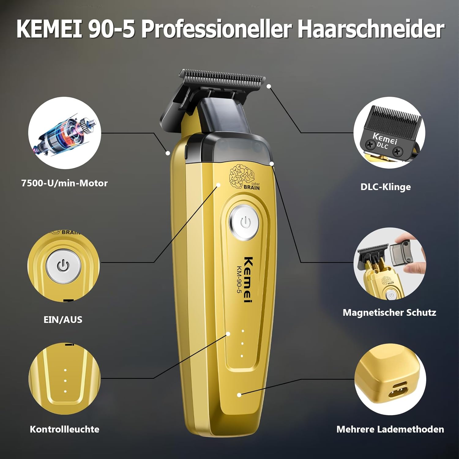 Машинка для стрижки волос KEME – обзор и цена Hair Care Kit